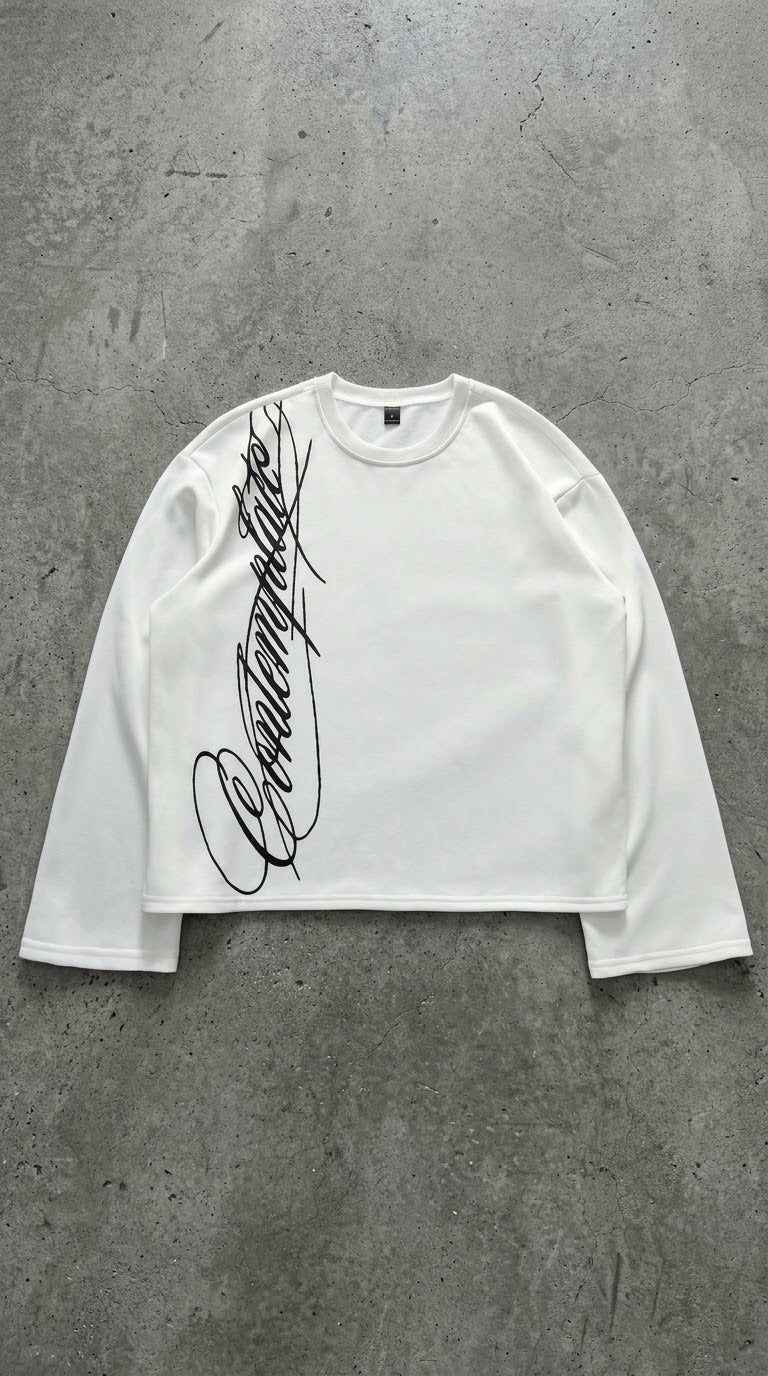Cropped-white long sleeve